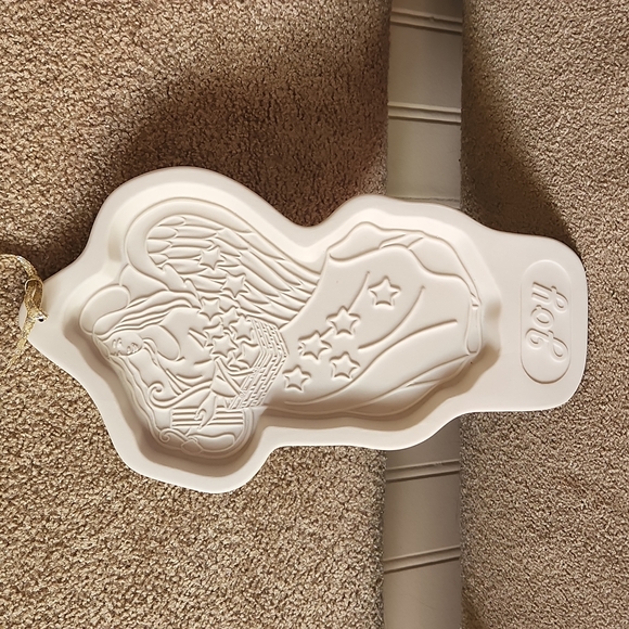 NIB Vintage 1996 Longaberger clay cookie mold Joy Angel CO71 collectable - Picture 2 of 6
